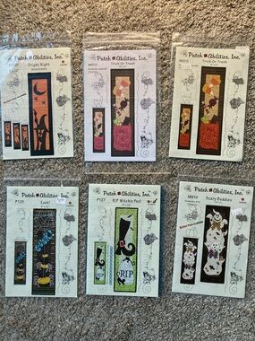 Bundle of 6 Patch Abilities Vintage Halloween quilt patterns door hangers NIP